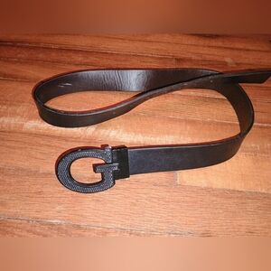 Mens Black Guess belt
